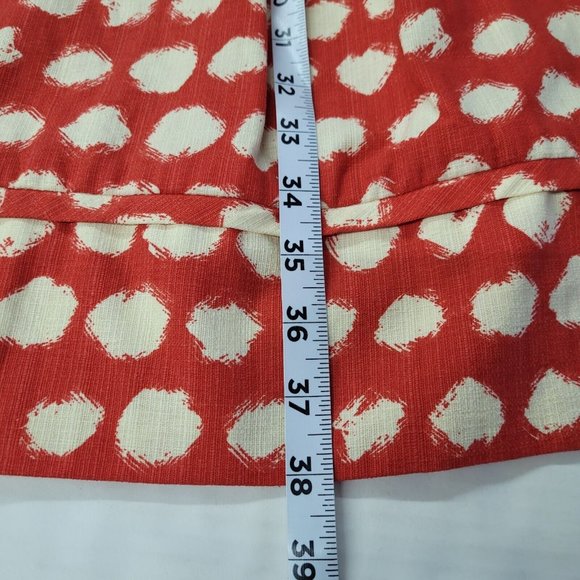 Eliza J Dress Womens 6 Red Print Fit & Flare Pockets Sleeveless Back Zip Lined - Picture 15 of 16